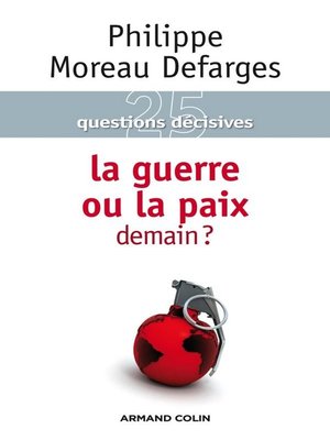 cover image of La guerre ou la paix demain ?